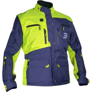 Endurojas Shot Racetech Marineblauw-Neon Geel