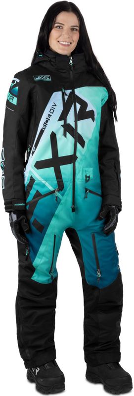 FXR - CX F.A.S.T. Insulated Dames Eendelig Sneeuwscooter Pak - Zwart - Materiaal