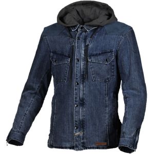 Motorhoodie Macna Inland Blauw-Bruin