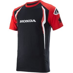T-Shirt Alpinestars Honda Rood-Zwart