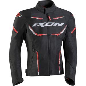 Motorjas Ixon Striker Air WP Zwart-Rood-Wit