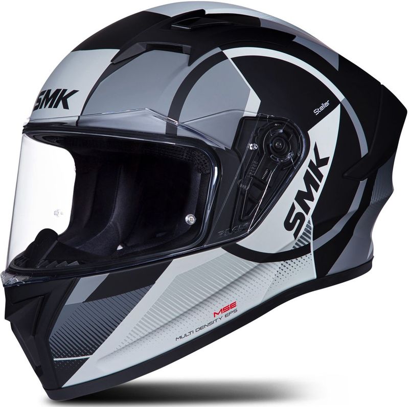 SMK - Stellar Faro - Integraalhelm - Zwart - Lichtgewicht - Ventilatiesysteem