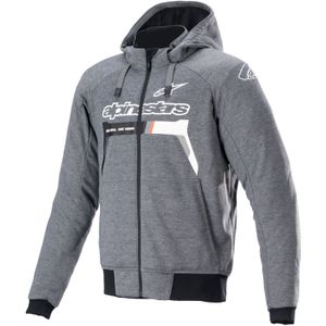 Motorhoodie Alpinestars Chrome Ignition Grijs-Wit