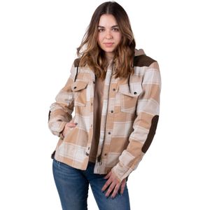 Motorhoodie Dames Macna Inland Beige-Bruin