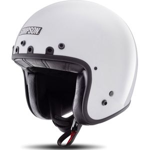 Simpson - Chopper Solid - Motorhelm - Zwart - Glasvezel