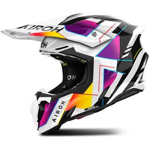 Airoh - Twist 3 Rainbow - Offroadhelm - Kleur: Rainbow - Materiaal: HRT