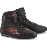 Motorschoenen Alpinestars Faster-3 Rideknit Zwart-Neon Rood