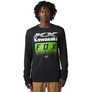 T-shirt FOX X Kawi LS Prem Zwart