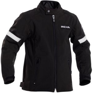 Motorjas Kinderen Richa Toulon 2 Softshell Zwart-Grijs