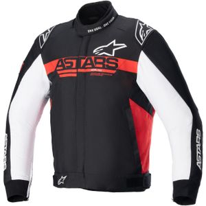 Motorjas Alpinestars Monza-Sport Zwart-Fel Rood-Wit