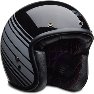 Jethelm Bell Custom 500 Glanzend Metallic Zwart-Grijs