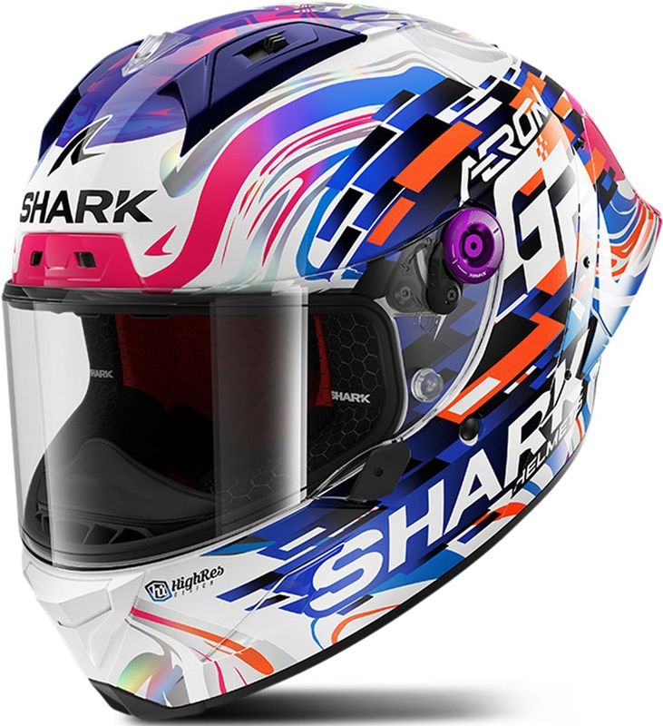 AERON - GP - Integraalhelm - Zwart - COVA-structuur - Met Dark Smoke vizier