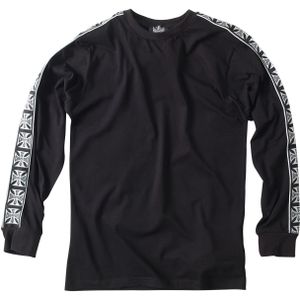 T-shirt met Lange Mouwen West Coast Choppers Taped Zwart