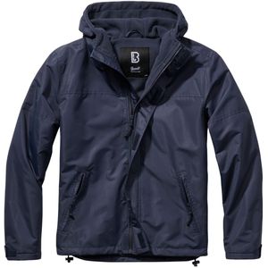 Jas Brandit Windbreaker Frontzip Marineblauw