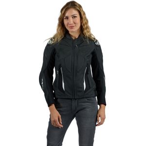 Ixon - Wonder-SP - Motorjas - Zwart Wit - Rundleder