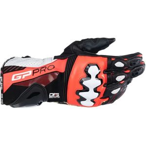 Motorhandschoenen Alpinestars GP Pro R4 Zwart-Rood Fluo-Wit