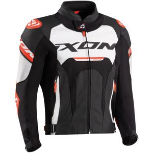 Motorjas Ixon Jackal Wit-Zwart-Rood