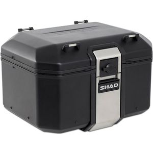 Topkoffer - Terra Black Edition - Aluminium - Capaciteit voor 1 of 2 helmen