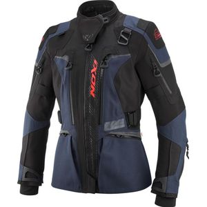 Motorjas Dames Ixon Odin Lady Marineblauw-Zwart-Helder Rood