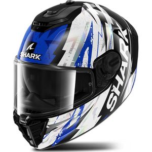 Shark - Spartan RS Hibolt - Integraalhelm - Zwart / Blauw / Chroom