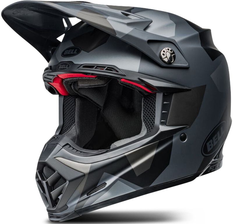 Crosshelm Bell Moto-9S Flex Mat Grijs-Camo