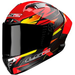 Integraalhelm LS2 FF805 Thunder Carbon GP Aero Flash Rood-Zwart