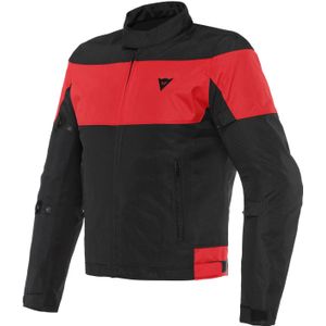 Motorjas Dainese Elettrica Air Tex Zwart-Lava Rood