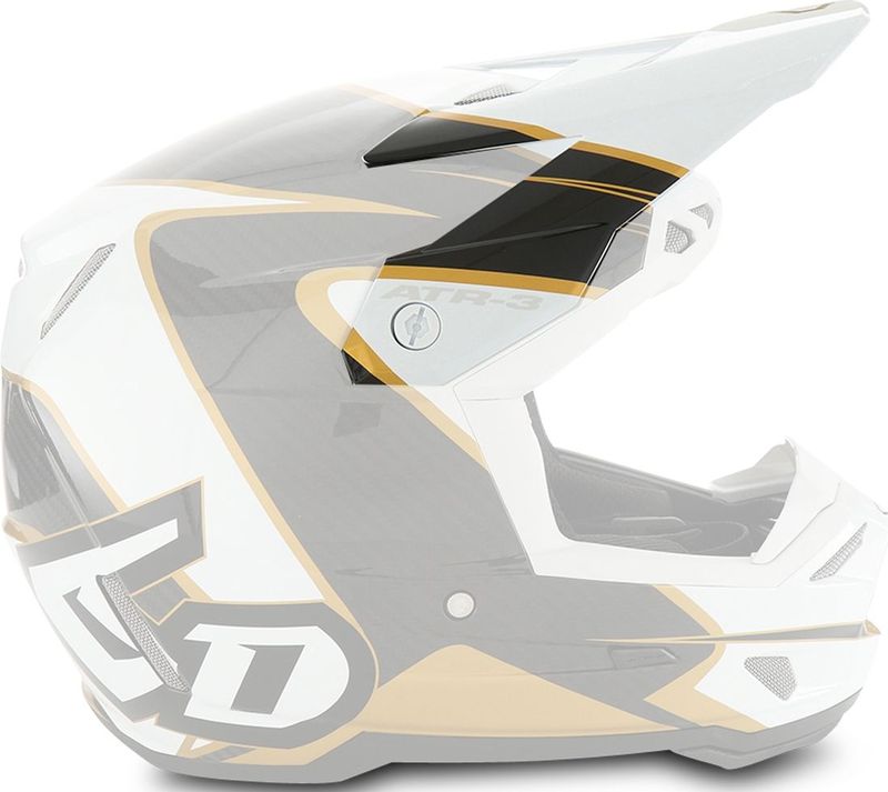 Crosshelmklep - 6D ATR-3Y Wave - Glanzend - Helmklep voor ATR-3Y Helmen