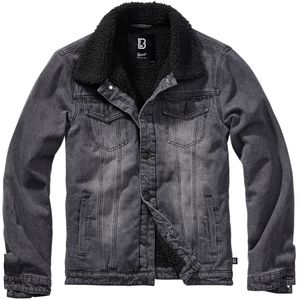 Jas Brandit Sherpa Denim Zwart