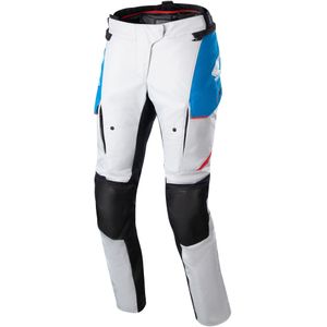 Motorbroek Dames Alpinestars Honda Stella Andes V3 Drystar Ijsgrijs-Blauw-Fel Rood