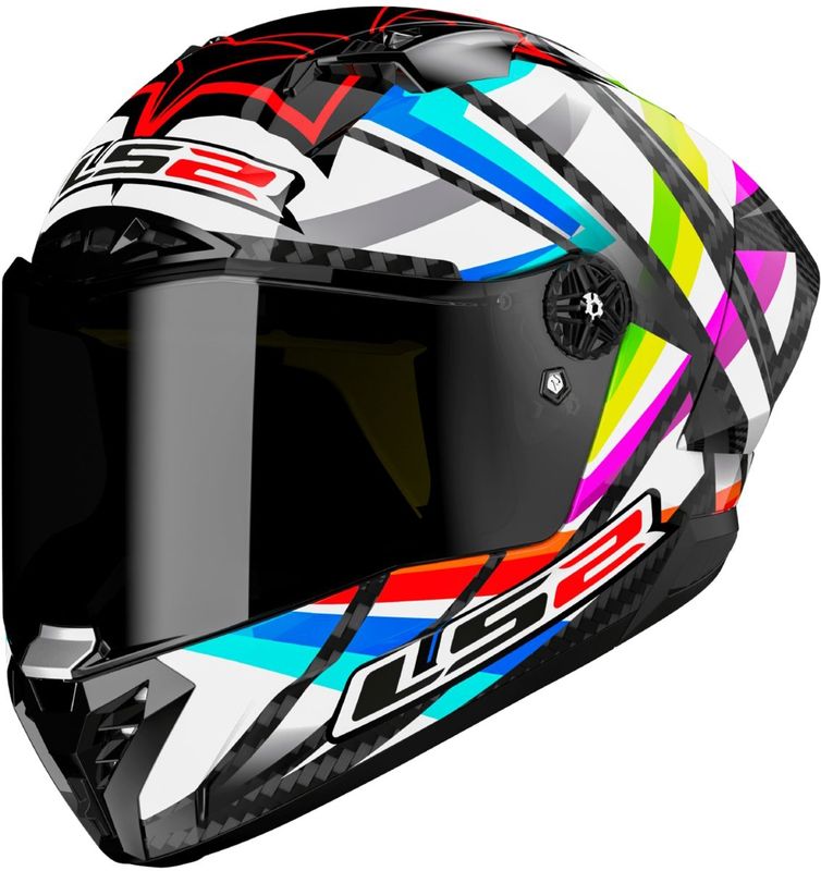 LS2 - FF805 Thunder Carbon GP Aero Flash - Integraalhelm - Zwart - Koolstofvezel