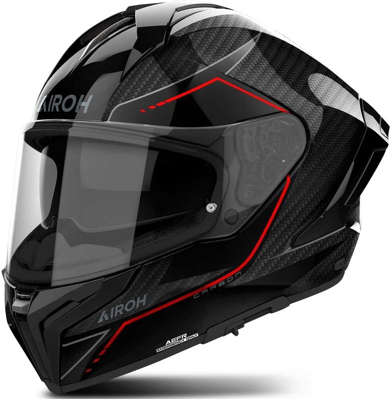 Airoh - Matryx Carbon - Integraalhelm - Carbon/Rood Glans