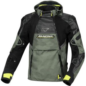Motorjas Macna Bradical Groen-Zwart-Neon Geel