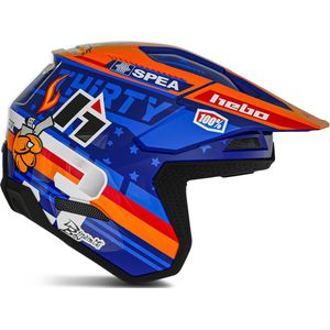 Trialhelm Hebo Zone Pro Toni Bou Blauw