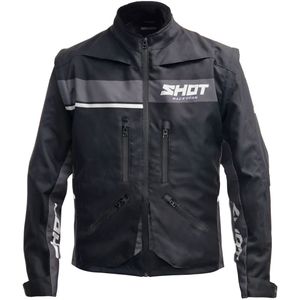 Shot - Contact Assault 2.0 - Endurojas - Zwart - Polyester 600 Deniers, Waterdicht, Verwijderbare Mouwen