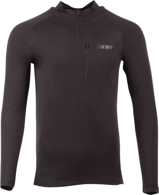 Basislaag - 509 FZN Merino - Trui - Zwart - 250 GSM 20 Micron Wol, 40% Bamboeviscose, 10% Nylon