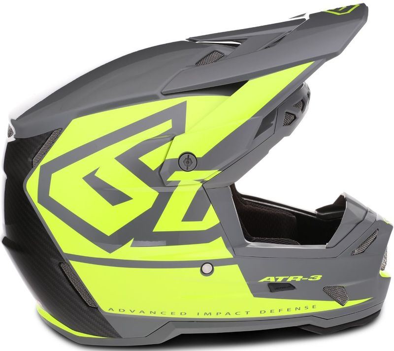 Crosshelm 6D ATR-3 Hex Gloss Neon Geel