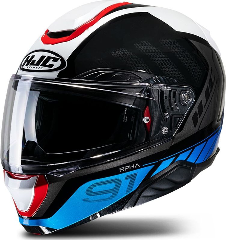 HJC - RPHA 91 - Systeemhelm - Zwart - Koolstof-aramide