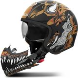 Airoh - J 110 Oni - Systeemhelm - Zwart - Koolstofvezel