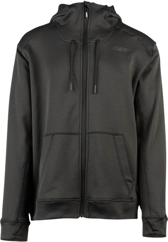 509 - Tech Zip - Hoodie - Zwart - 330 GSM 80% Polyester/20% Katoen