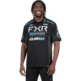 FXR - Race Div Poloshirt - Blauw - Polyester/Spandex - Antimicrobiële Afwerking