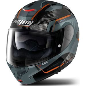 Modulaire Helm X-Lite X-1005 Ultra Carbon Grijs-Oranje