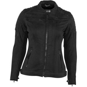 Motorjas Dames Rusty Stitches Lauren V2 Zwart