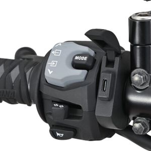 USB-C Voeding Daytona Slim Aluminium - Stuur 22,2/25,4