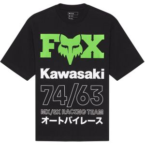 Fox - Kawi Oversized Tee - T-shirt - Lichtgrijs - Fijngebreid Jersey