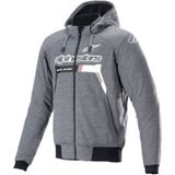 Motorhoodie Alpinestars Chrome Ignition Grijs-Wit
