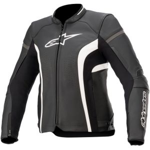 Motorjas Dames Alpinestars Stella Kira V2 Zwart-Wit