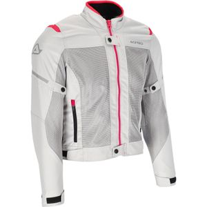 Motorjas Dames Acerbis Ramsey Vented Grijs-Roze