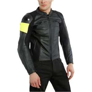 Motorjas Dainese VR46 Pole Position Zwart-Neon Geel