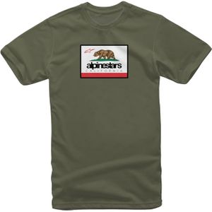 T-Shirt Alpinestars Cali 2.0 Military Groen